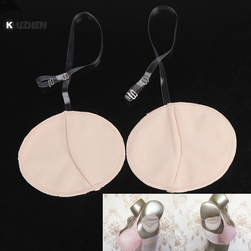 KUZHEN 2 Miếng Lót Mồ Hôi Nách Có Thể Giặt Được Hút Nách Dây Đeo Vai Trong Suốt HOT