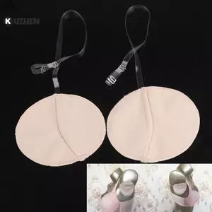 KUZHEN 2 Miếng Lót Mồ Hôi Nách Có Thể Giặt Được Hút Nách Dây Đeo Vai Trong Suốt HOT