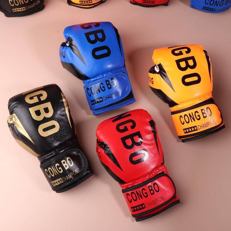 AN.MART Kids 6oz Găng tay tập đấm bốc chuyên nghiệp Da PU Trẻ em thoáng khí Muay Thái Đấm Karate Găng tay tập luyện VN