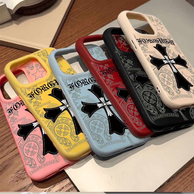 Ốp lưng iPhone họa tiết Chrome Hearts Họa tiết da mềm chống sốc cao cấp - iP X/XS/11/12/13/14/15/16/17/Plus/Pro/Max/Air