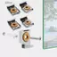 DELMER 4 Móc Treo Gương Kính, Chân Đế Kẹp Kính Gương Không Khung, Bền Cố Định Lắp Vuông Treo Tường Kệ Kính Hỗ Trợ Tấm Quảng Cáo