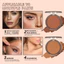 Trang điểm GICYMANTY Mềm Mist Matte Pressed Powder Light Foundation Eyeshadow Palette Natural Brightening Overseas 6.1 BEZ6