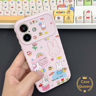 Cho iPhone 16 17 11 15 14 13 12 Pro Max XR X XS Max 7 8 16 Plus Vỏ hoa hình thỏ dễ thương
