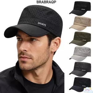 Mũ Bóng Chày BRAA, Mũ Câu Cá Mùa Hè Chống Tia UV, Chống Nắng Thời Trang Ngoài Trời Có Thể Điều Chỉnh Thoáng Khí Flat Top Mũ Nam Nữ