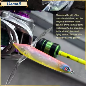 Mồi Côn Trùng Mô Phỏng, Mồi Bút Chì Cá Hồi Bass 80mm 6.5g, Máy Quay Kim Loại Jig Buzzbait Câu Cá Mồi Câu Cá