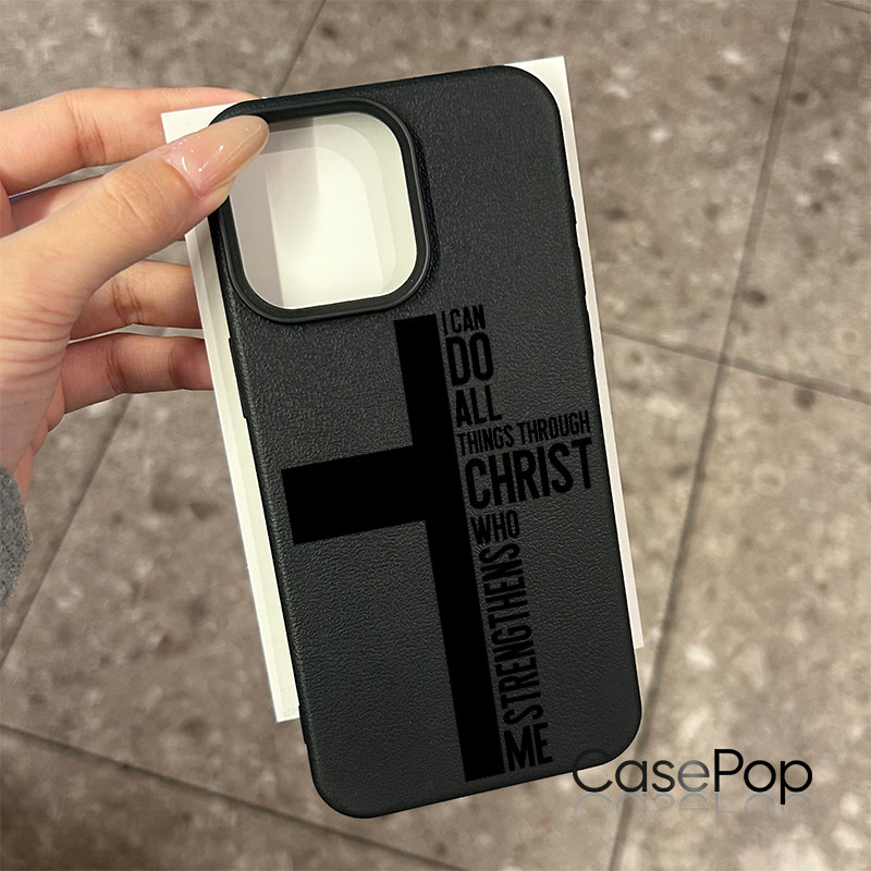 Ốp lưng iPhone 17 16 Pro Max 15 14 13 12 11 Hình ảnh Thánh giá Cơ Đốc giáo Trích dẫn Nghệ thuật