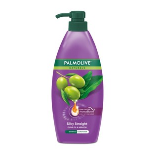 Dầu Gội Và Xả Palmolive Naturals Silky Straight Olive Oil & Keratin 600ml