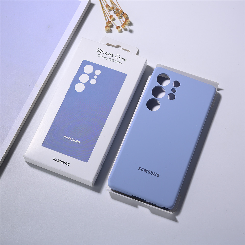 Dành Cho Ốp Lưng Chính Hãng Samsung Galaxy S25 Ultra S25Plus 5G S 25 + Vỏ Silicon Lỏng Chống Sốc Bảo Vệ Camera Coque