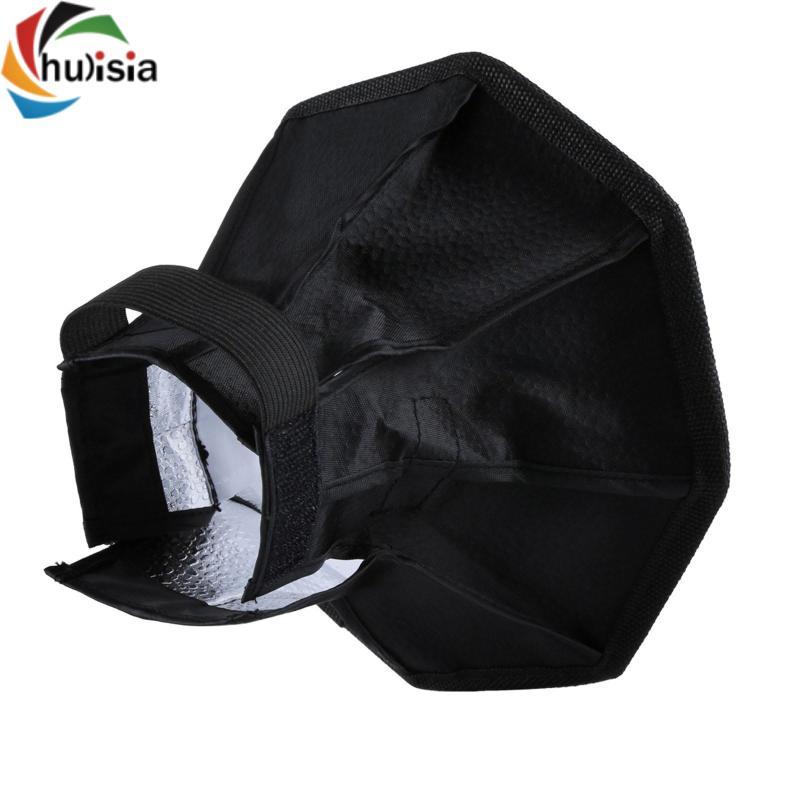 Hộp mềm hình bát giác cho đèn Video Thiết bị chiếu sáng chụp ảnh gấp hình bát giác Hộp mềm khuếch tán ánh sáng Bộ khuếch tán đèn Flash