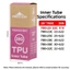 Lốp bên trong xe đạp đường trường PYCOU, 700 X23 -32C TPU bên trong ống, Màu hồng chất lượng cao 28g Nhẹ Presta Van Xe đạp lốp bên trong Xe đạp đường trường