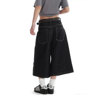 Quần short denim nam ESEA phong cách retro kiểu dáng trung tính chất lượng cao của Mỹ