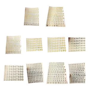 BTF 1 Tấm 4mm 9mm Bảng Chữ Cái Số Miếng Dán Thư Trang Trí DIY Album Sổ Tay Nhật Ký Sổ Lưu Niệm Dán Trang Trí Suppli