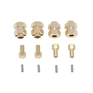 4 Bộ chuyển đổi trung tâm bánh xe lục giác dày 7mm mở rộng thay thế cho phụ kiện sửa chữa bánh xích RC 1 / 24 AXIAL SCX24