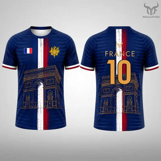 Pháp Cờ In Hình Áo nam Mùa Hè Nhanh Khô Bóng Đá Jersey Unisex Dạo Phố Thể Thao Ngắn Tay Tee Người Hâm Mộ