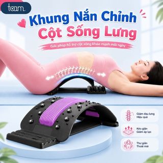Dụng Cụ Kéo Giãn Cột Sống 4 Mức Độ, Khung Massage Lưng Thư Giãn Cơ, Hỗ Trợ Giảm Đau Mỏi Hiệu Quả
