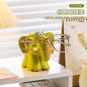 Dễ Thương Voi Kính Khung Đồ Trang Trí Văn Phòng Để Bàn Kính Giá Đỡ Cửa Hàng Phản Trang Trí Đạo Cụ Hiển Thị Đứng 26.6.3
