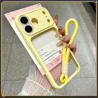 [Có dây buộc miễn phí] Ốp điện thoại Acrylic trong suốt cho iPhone 17 Air 16 15 14 13 12 11 Pro Max Plus Khung TPU thân thiện với da Chống trầy xước và bền bỉ