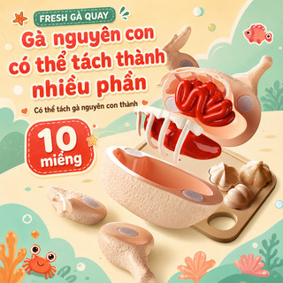 Bộ đồ chơi cắt ghép 14 chi tiết – Hộp táo, dao cắt, thớt, đĩa – Rau củ, hải sản , gà – Mô phỏng nấu ăn, rèn khéo léo