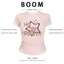 BOOM Áo Baby Tee Nữ Cotton Ôm Body-Áo Thun Ngắn Tay Y2K In Hình PhongCách Mùa Hè, Cổ Tròn Hàng Đầucách hàn quốc phong071