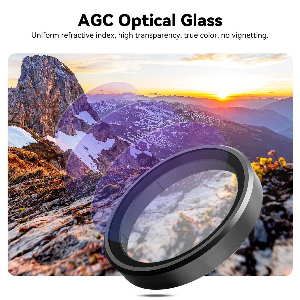 DJI Action 5 Pro 4 3 Bộ lọc phân cực Màu đen khuếch tán mềm 4 / 3 ND8 / 16 / 32 / 64 ND Lens CPL Filter Kit