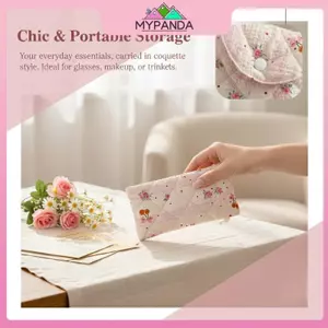 MYPANDA Sweet Lipsti Túi Đựng Kính Cotton Phong Cách Hàn Quốc Hộp Bảo Quản Đa Năng Cho Nữ Bé Gái.