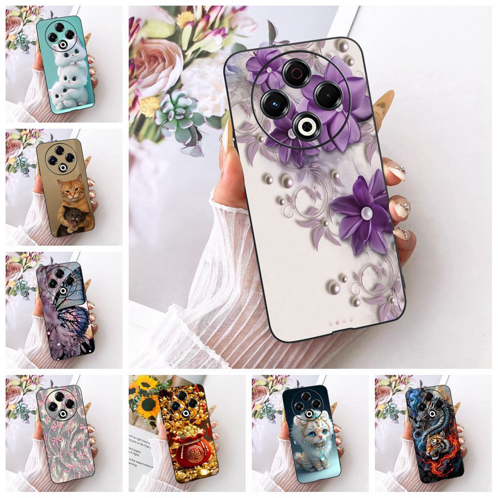 Vỏ Cho Tecno Spark 30 Vỏ KL6 Thẩm Mỹ Hoạt Hình Dễ Thương Thời Trang Bướm Ngộ nghĩnh Sơn Mặt Sau Cho Techno Spark 30