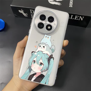 Ốp điện thoại TPU mềm trong suốt "Hatsune Miku" cho Oneplus Ace 6 6T / 15 13 13R 13T 12 12R 11 Ace 5 Pro Ace 3 3 3V 2V Nord 5 / Bảo vệ Camera Vỏ chống sốc One plus