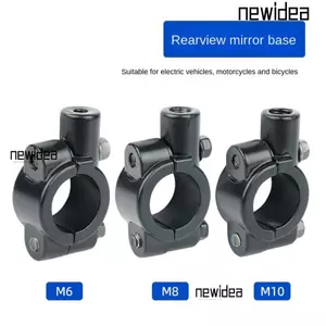 Giá đỡ bộ chuyển đổi NEWIDEA, Kẹp gắn gương màu đen 20-22mm, Hợp kim nhôm bền 10mm 8mm 6mm Xe máy phổ thông