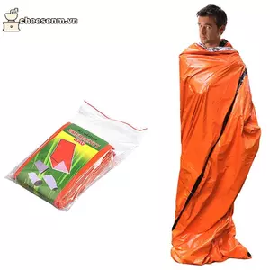Cheenm Túi Ngủ Khẩn Cấp Siêu Chống Thấm Nước Mylar Nhiệt nkets Nhẹ Sinh Tồn Túi Ngủ Giữ Ấm Cho Cắm Trại Đi Bộ Đường Dài VN
