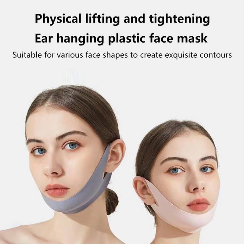 Trong Kho Vẻ Đẹp Khuôn Mặt Điêu Khắc Ngủ Mặt Nạ V-Hình Dạng Nâng Băng Chống Nhăn Trên Khuôn Mặt Hình Dạng Cá Tuyết