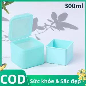 Trong kho 300ml bơm lại nhựa trang điểm Jar nồi với nhíp cho du lịch cá tuyết