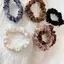 AqToCna 6 Chiếc Băng Đô Quấn Tóc Co Giãn Buộc Tóc Nữ Cho Phụ Kiện Tóc Satin Scrunchies AqToCna
