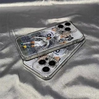 Ốp Điện Thoại Trong Suốt Phong Cách Mới Chơi Bóng Đá Cậu Bé Hợp Thời Trang Thích Hợp Cho iPhone 12 13 14 15 Promax 16 17 Promax xr xs 11promax 12promax 13pro 14pro Ốp Chống Sốc Linh Hoạt