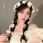 2025 Phong Cách Mới Vòng Hoa Mũ Đội Đầu Mori Cô Gái Hoa Nhánh Lá Tua Rua Vòng Hoa Băng Đô Thời Trang Mori Headband Phụ Kiện Tóc Tươi