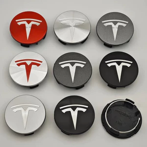 TESLA OEM 4 Chiếc 56 Mm Bánh Trung Tâm Mũ Hub Dành Cho Tesla Model 3 Y X S Phong Cách Phụ Kiện Ô Tô