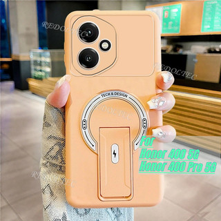 Ốp điện thoại Honor 400 400Pro 5G Thời trang mới Chân đế vô hình từ tính Honor 400 Pro Honor400 Vỏ mềm mờ Hỗ trợ sạc không dây Vỏ chống rơi chống vân tay