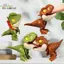 HL Kỷ Jura Ngón Tay Khủng Long Triceratops Tyrannosaurus Đồ Chơi Mô Hình Cho Trẻ Em Sáng Tạo Ngón Tay Cắn Khủng Long Đồ Chơi Tương Tác Bé Trai Quà Tặng LMWU