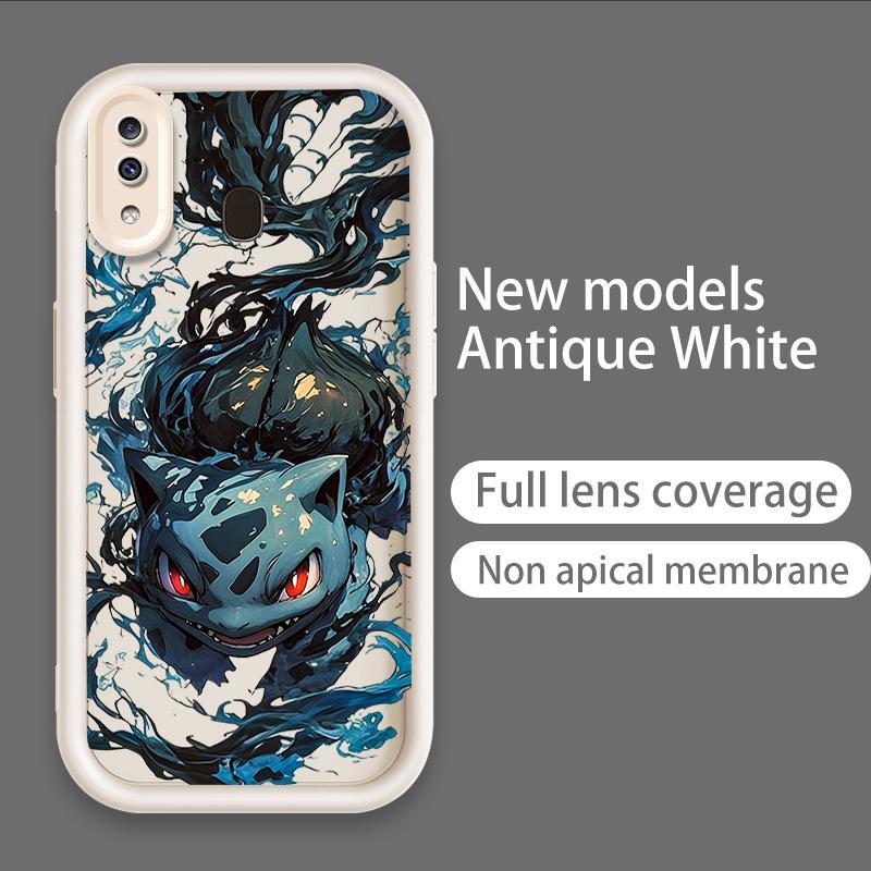Vỏ Cho Samsung A20 A30 Hoạt Hình Silicon Điện Thoại Thông Minh Mềm TPU Pikachu Bulbasaur Pokémon Angel Eye Vỏ Điện Thoại Chống Sốc