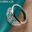 URMYLADY Bạc 925 Hoa Rỗng AAA Zircon Charm 7-10 # Nhẫn Nữ Cưới Đính Hôn Trang Sức Thời Trang