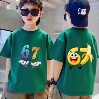 COD✅ (Hồ Chí Minh)-67 Áo phông in nhân vật số nguyên tố！Áo phông trang phục nam trẻ cho mùa hè✨-10