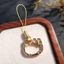 Vòng Mèo Dễ Thương Khóa Tròn Nhỏ Sling Vỏ Điện Thoại Sling Khóa Lò Xo Chống Mất Kết Nối ccd Chìa Khóa Camera Chống Vỡ