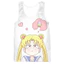 Anime mới Thủy Thủ Mặt Trăng 3D Tank Top Unisex, Bông Tai Kẹp Áo Dạo Phố, Mềm Mại Thoáng Khí Không Tay