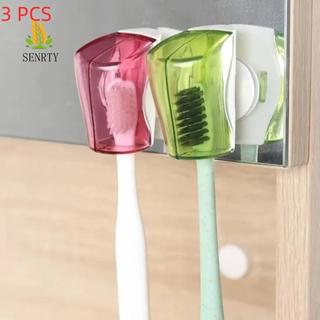 SENRTY 3 Vỏ bọc đầu bàn chải đánh răng, Vỏ bảo vệ cốc hút di động, Vỏ bảo quản bàn chải đánh răng bằng nhựa chống bụi Bảo vệ bàn chải đánh răng tại nhà