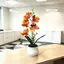 {WELV}Artificial Orchid Potted Plant 29cm Elegant Phalaenopsis Design for Small Spaces