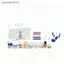 SRVN 1 Bộ Bình Thuốc Thu Nhỏ Tỉ Lệ 1 / 12 Nhà Búp Bê Nhà Thuốc Để Trang Trí Cảnh Chính Hãng.