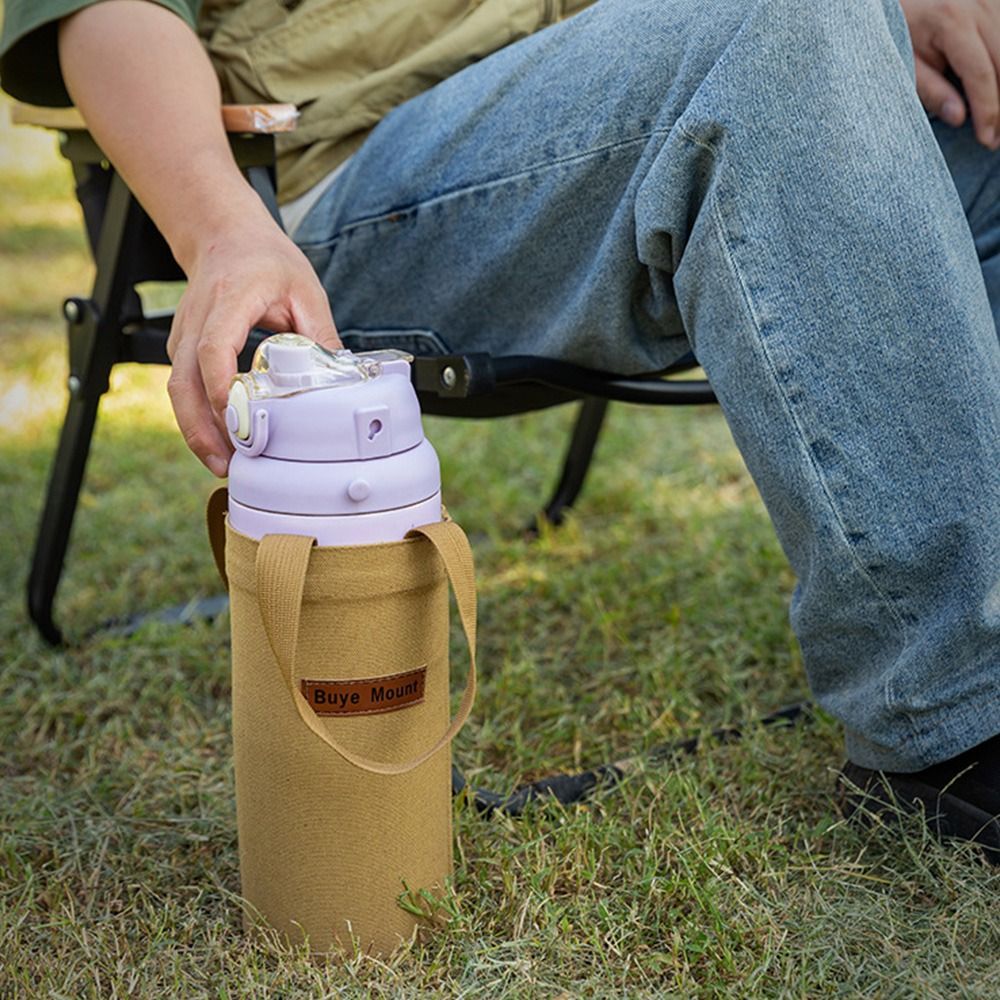 Túi đựng chai nước SAIA, Giá đỡ chai nước bằng vải chống nước, Tay áo cốc cách nhiệt nhẹ cầm tay dung tích lớn sành điệu dành cho học sinh