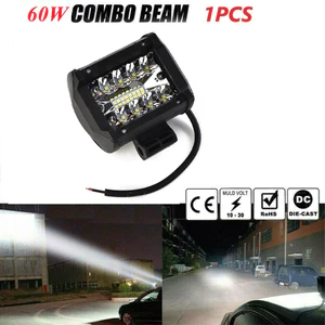 Phạm vi ứng dụng rộng rãi, Thanh đèn LED làm việc 60W cho địa hình và chèo thuyền