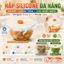 🔥Chịu nhiệt cao (300°C) | Nắp silicone đa năng chống tràn | Nắp hộp đựng thực phẩm kín khí | Nắp bảo quản thực phẩm