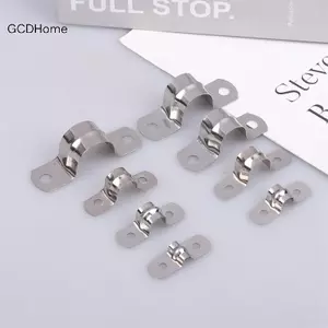 GCDHome 20 Chiếc M5-20 Dây Đeo Cứng Thép Không Gỉ 2 Lỗ Cáp U Braet Kẹp Để Cố Định Hoặc Cáp Ngựa Yên Kẹp HOT