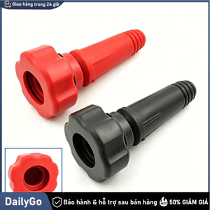 Giắc máy hàn ren xoáy kiểu Thái màu đỏ đen bền chắc không tụt dây